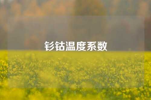 钐钴温度系数