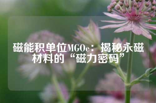 磁能积单位MGOe：揭秘永磁材料的“磁力密码”