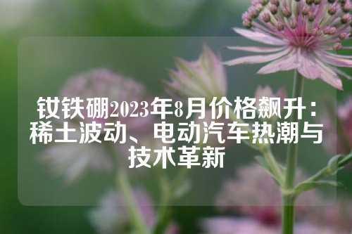 钕铁硼2023年8月价格飙升：稀土波动、电动汽车热潮与技术革新