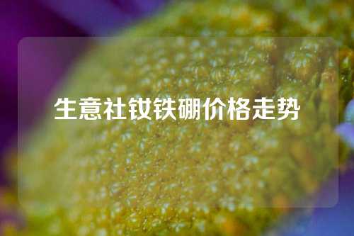 生意社钕铁硼价格走势