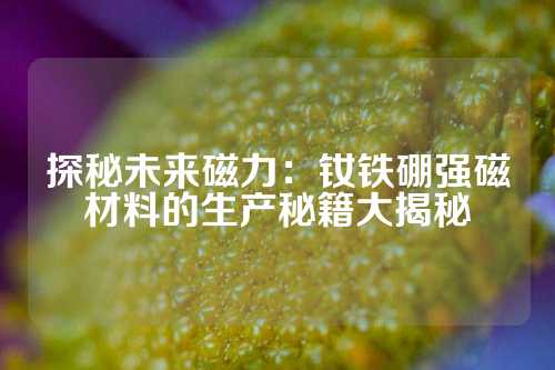 探秘未来磁力：钕铁硼强磁材料的生产秘籍大揭秘