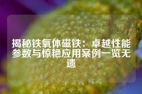 揭秘铁氧体磁铁：卓越性能参数与惊艳应用案例一览无遗