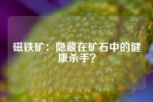 磁铁矿：隐藏在矿石中的健康杀手？